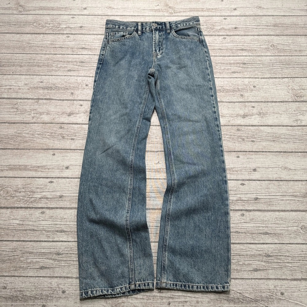 Y2K STR Jeans Women's 6 Blue Denim High Rise Straight Leg Relaxed Skater Retro